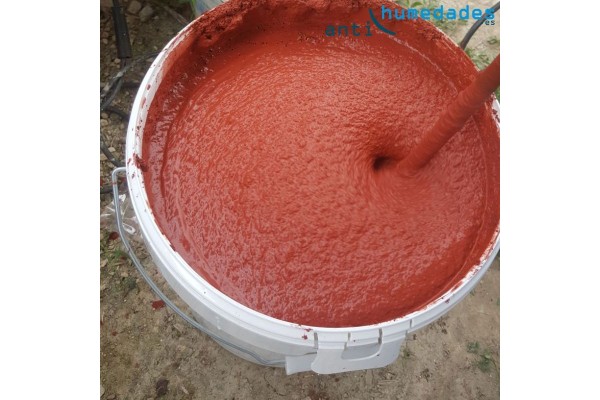 Densidad de la Pintura de Corcho Proyectado natural Sopgal, aislante e impermeabilizante