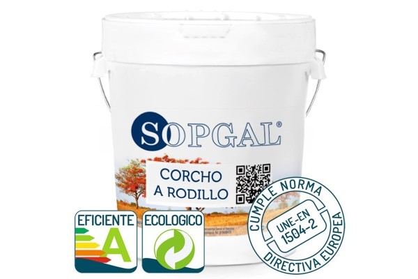 Pintura de corcho natural a rodillo Sopgal
