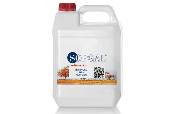 Hidrófugo para morteros y masas Sopgal evita las filtraciones de agua
