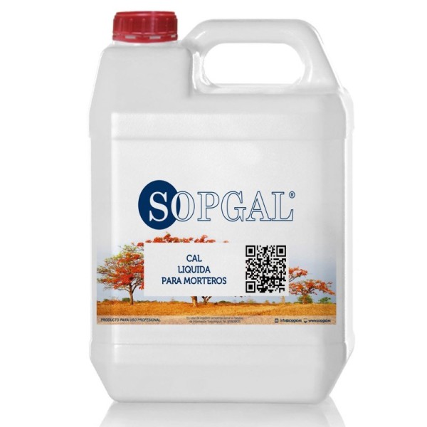 Cal líquida para morteros de Sopgal. Productos para la construcción