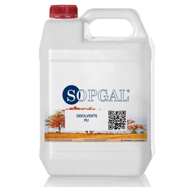 Disolvente de Poliuretano 5L Sopgal para mejor adherencia de la pintura