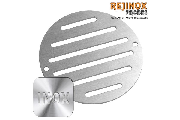 Rejilla redonda Rejinox Prodes de acero inoxidable para desagües y sumideros