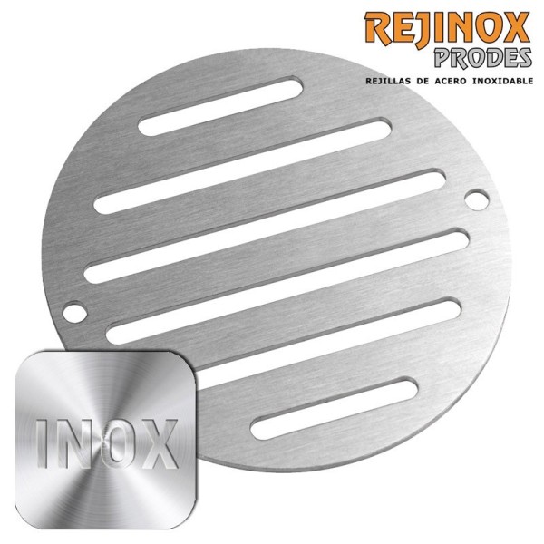 Rejilla redonda Rejinox Prodes de acero inoxidable para desagües y sumideros