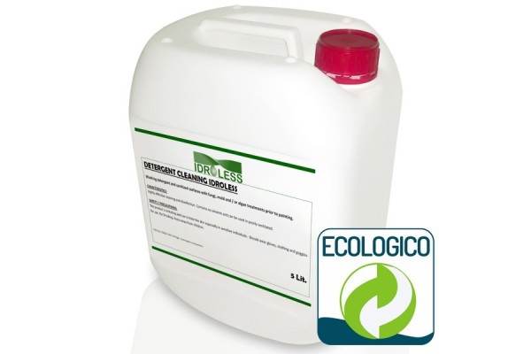 Detergente Limpiador 5 litros Idroless para desinfectar paredes con humedad