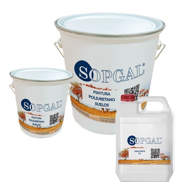 Kit Pintura de Poliuretano para Suelos y Disolvente