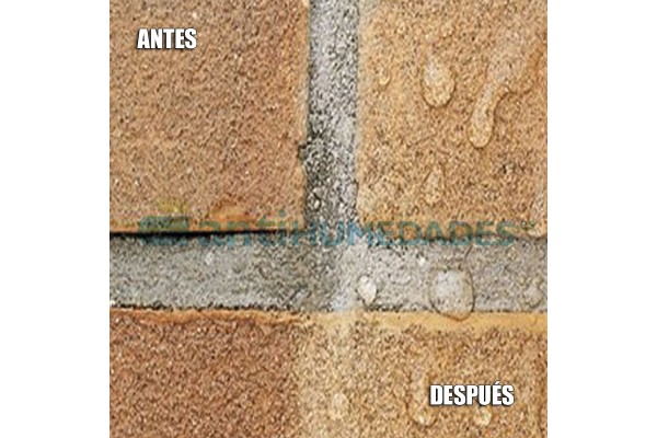 Efecto hidrofugante de Hidrófugo Ecológico Antihumedades