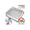Pack de Marco + Rejilla Plana en Acero Inoxidable 190x190mm.