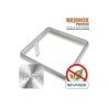 Marco Encastrable para Rejilla en Acero Inoxidable 190mmx190mm.