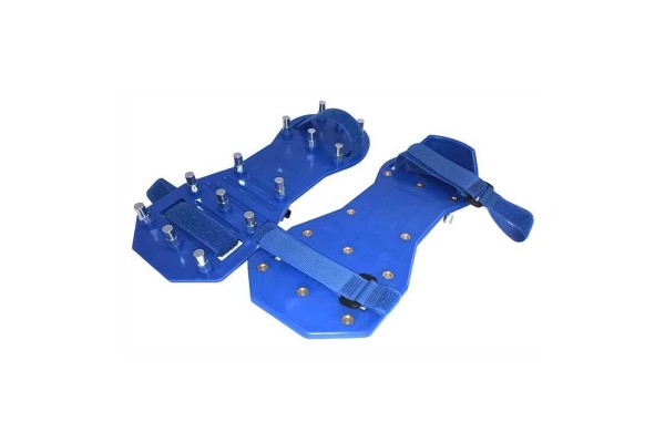 Suela flexible taco romo con velcro para aplicadores de pinturas y resinas autonivelantes en suelos