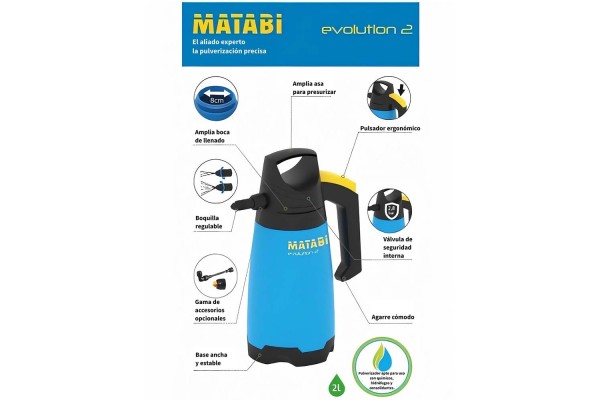 Pulverizador manual apto para productos químicos