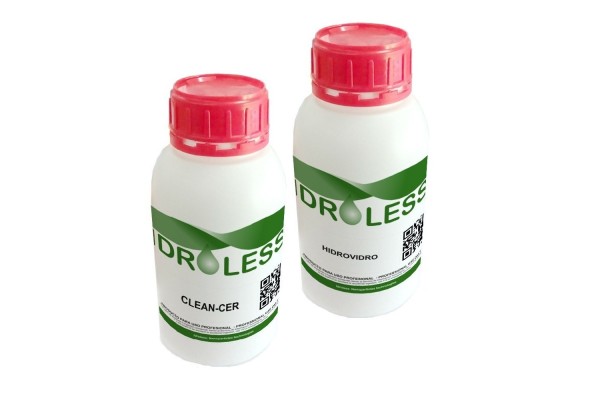 Pack ahorro limpiacristales Clean-cer 800 ml + hidrofugante para cristales Idroless 1 litro
