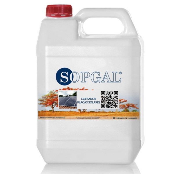 Limpiador concentrado Sopgal para limpieza de placas solares