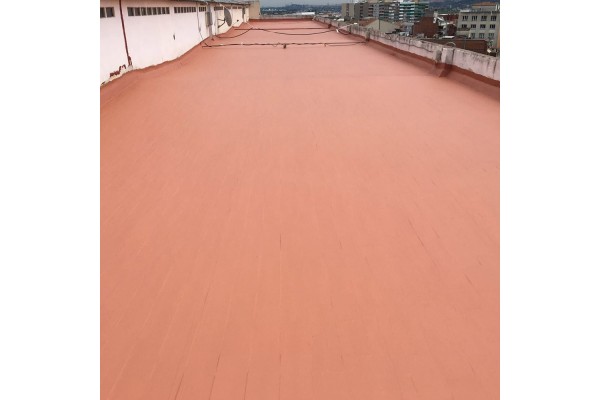 Impermeabilización de terraza con Mariseal 250 color teja
