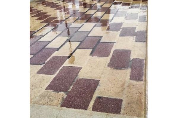 Goma líquida incolora elástica de Sopgal aplicada en terraza