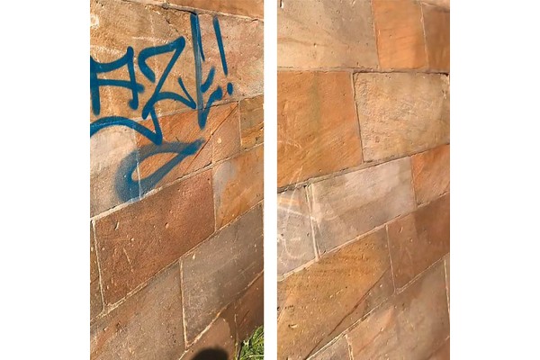 Elimina grafitis en paredes con el limpiador Idroless