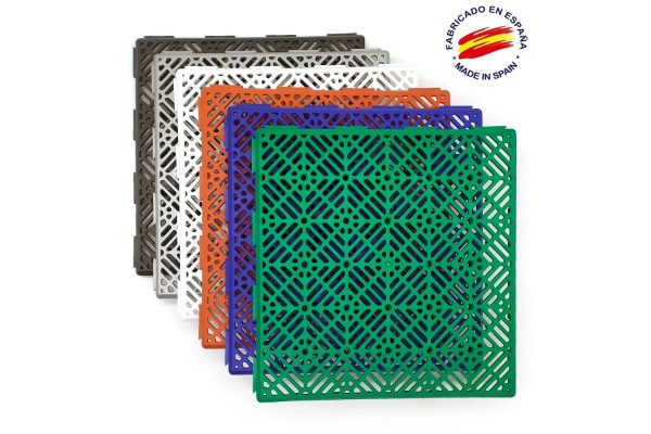 Losetas antihumedad autoventiladas para suelos en 6 colores