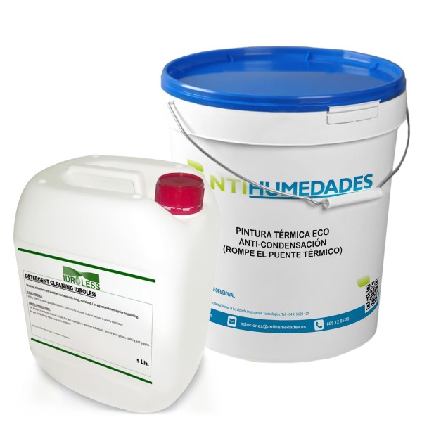 Pack ahorro limpiador antimoho y pintura térmica