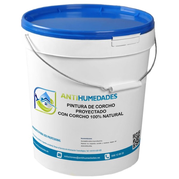 Pintura ecológica aislante de base corcho natural Antihumedades