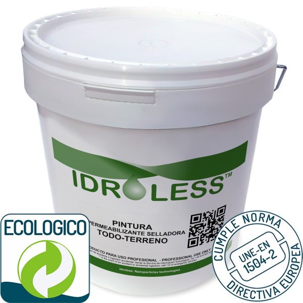 Pintura impermeabilizante selladora todoterreno de Idroless