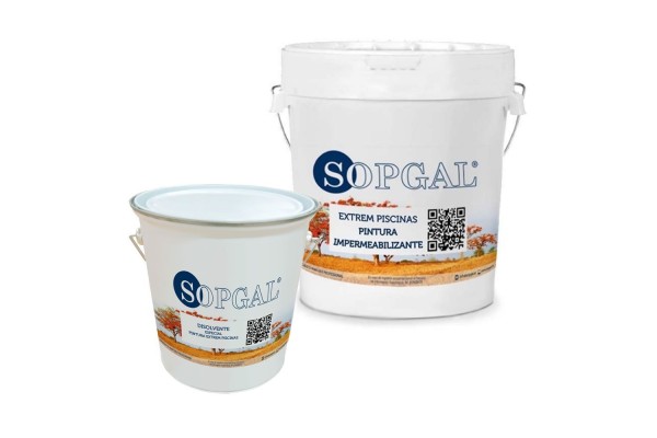 Pack ahorro disolvente y pintura extrem piscinas de Sopgal