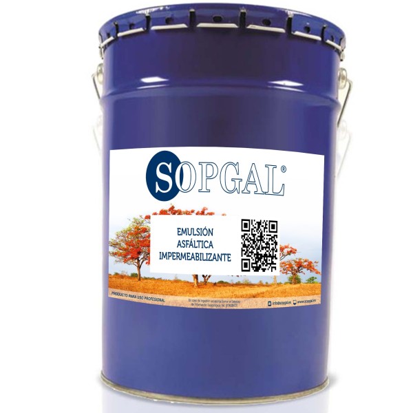 Emulsión asfáltica impermeabilizante