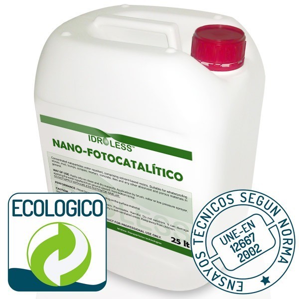 Nano-fotocatalítico repelente de agua de Idroless Ecológico