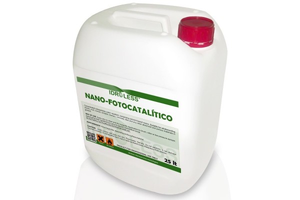 Nano-fotocatalítico limpiador de fachadas hidrofugo de Idroless