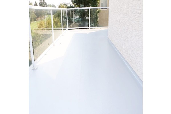 Goma Líquida en base agua aplicada en terraza