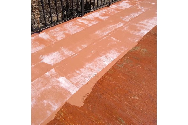 Impermeabilización de terrazas con tejido de refuerzo Geotex de Sopgal