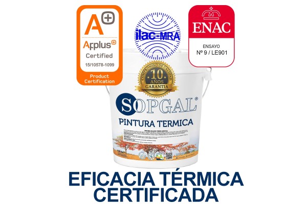 Pintura aislante térmica anticondensación certificada