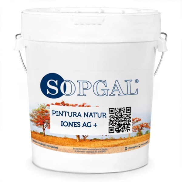 Pintura Ecológica Natur Iones Plata AG+ para paredes y techos