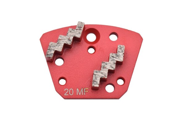 Segmento diamantado ZIGZAG para el pulido de suelos de dureza media