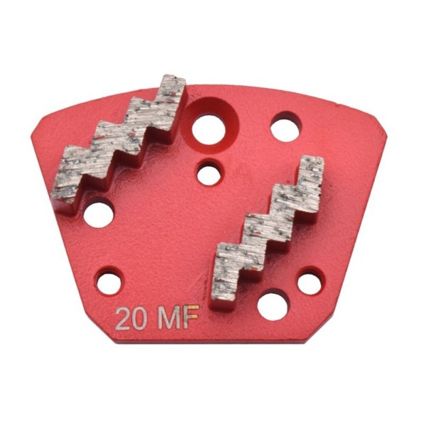 Segmento diamantado ZIGZAG para el pulido de suelos de dureza media