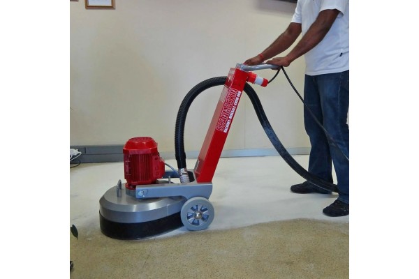 Lijado de suelo con máquina Scanmaskin
