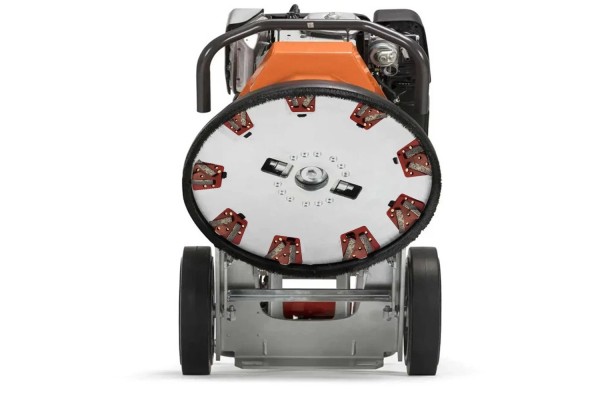 Colocación de segmento diamantado en máquina Husqvarna