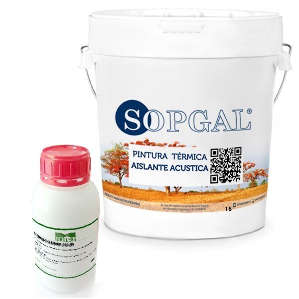Pack Ahorro Sopgal Anticondensación con Pintura Térmica Sopgal 4 litros + Limpiador Antimoho Idroless 1 litro