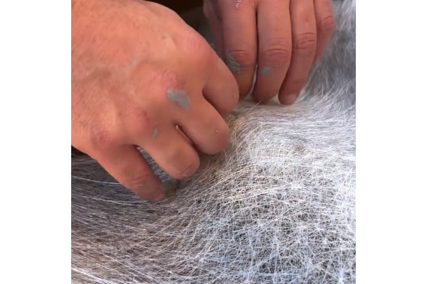 Rollo de fibra de vidrio Sopgal para impermeabilización de paredes y fachadas