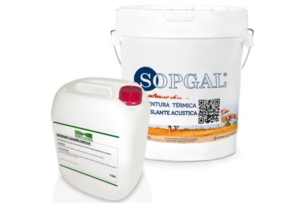 Pack Pintura Térmica Sopgal 15 litros + Limpiador 5 litros Idroless