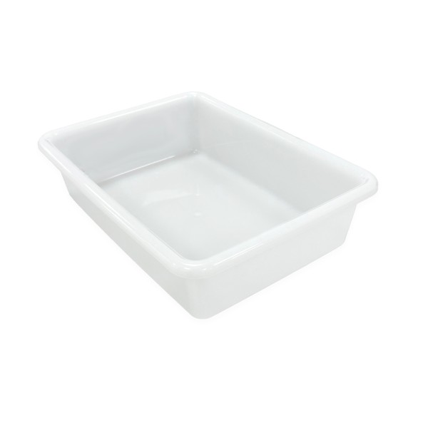Bandeja blanca pequeña sin tapa para uso alimentario sin BPA's