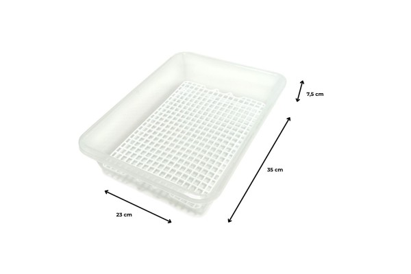 Bandeja para descongelar alimentos con rejilla anti-goteo - Sin BPA's