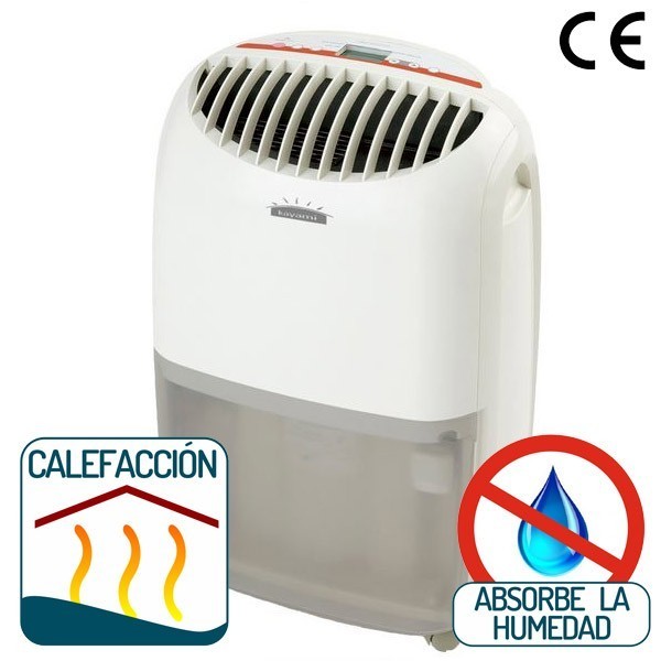Deshumidifica hasta 80 m² con sistema de calefacción
