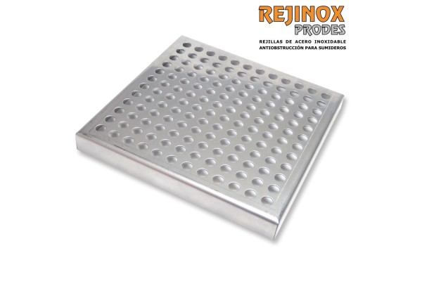 Rejilla Plana anti atascos en Acero Inoxidable de Rejinox Prodes
