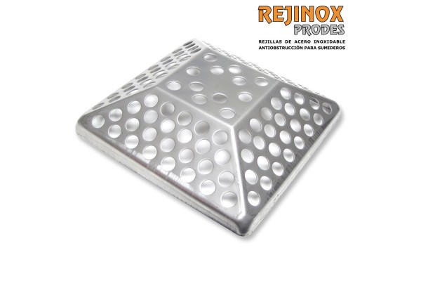 Rejilla en Acero Inoxidable Piramidal Anti Atascos