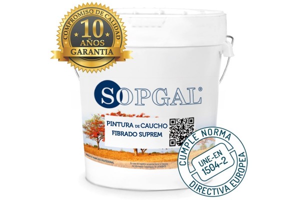 Pintura impermeabilizante de Caucho Suprem Fibrado Orgánico con 10 años de garantía