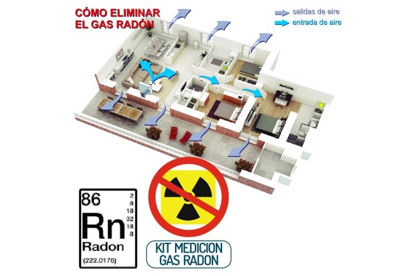 Eliminar radón en vivienda