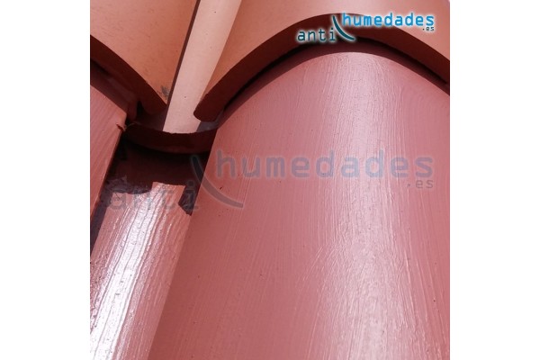 Paint New Roof aplicada en tejados color teja