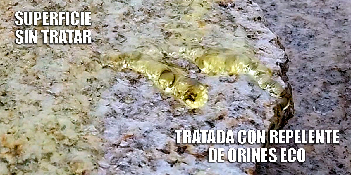 Tratamiento para granito o piedra contra pis de perro