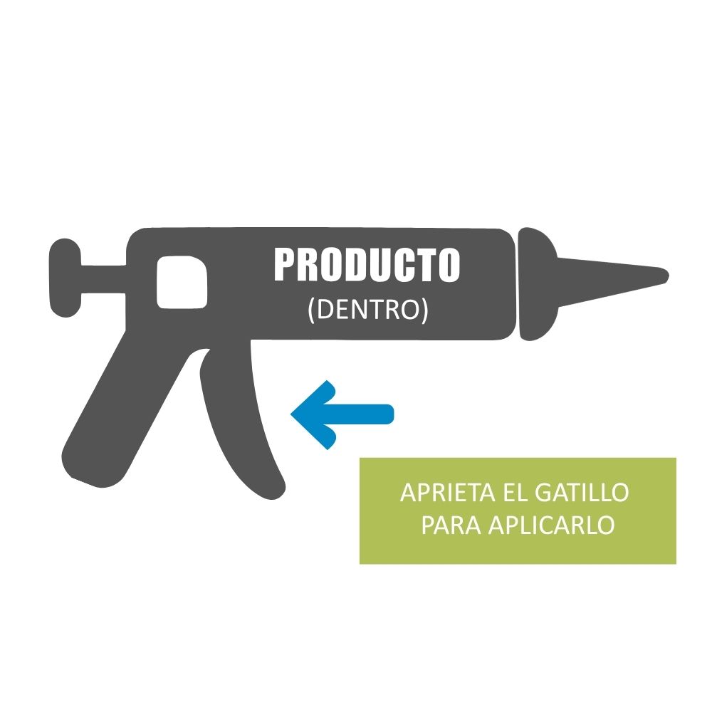 Pistola aplicadora de productos en formato gel