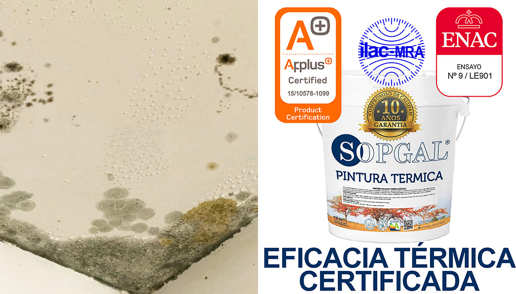 Pintura aislante anticondensación de Sopgal con microesferas cerámicas