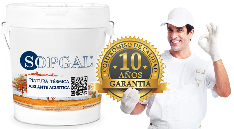 Pintura termoaislante para hormigón, cemento, yeso, perlita o escayola